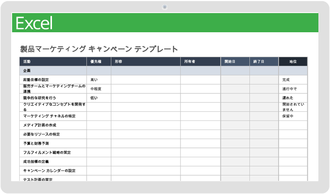 プロダクトマーケティングキャンペーン